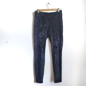 HUE Black Velvet Legging